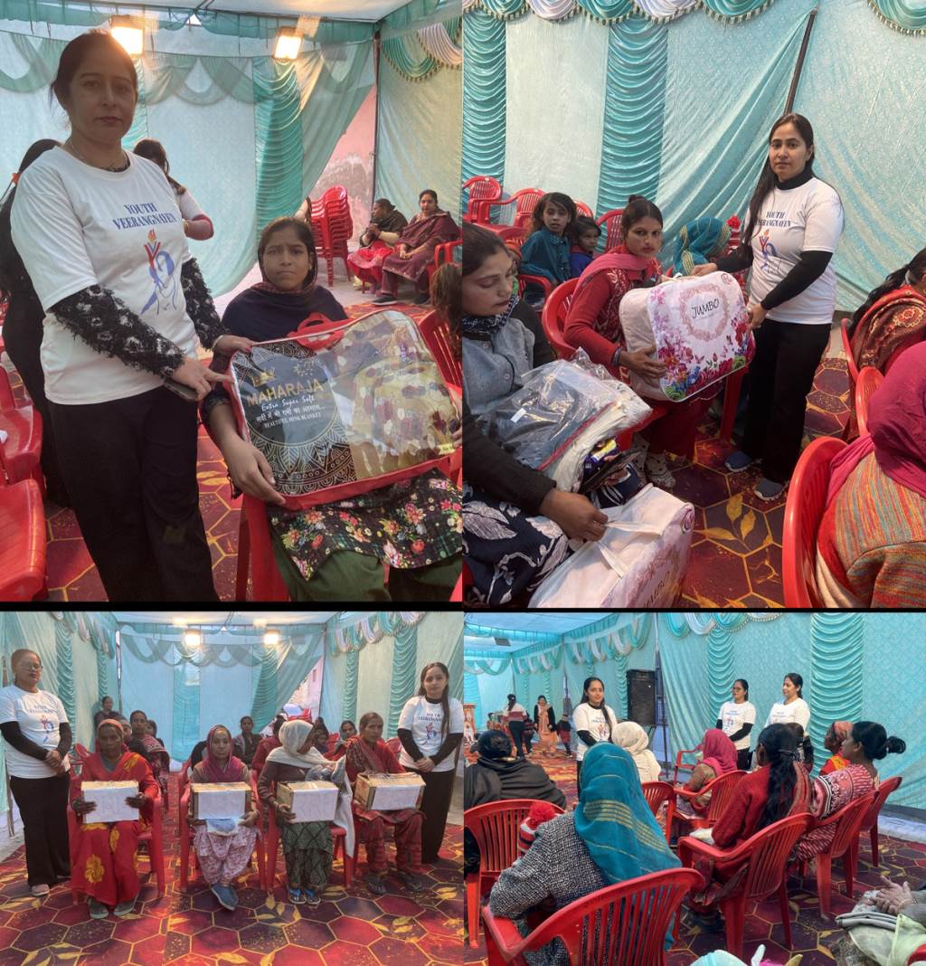 Youth Veeragnayen Organisation successfully organised a social welfare programme focusing on blanket distribution health awareness and ration distribution for the needy sections of society